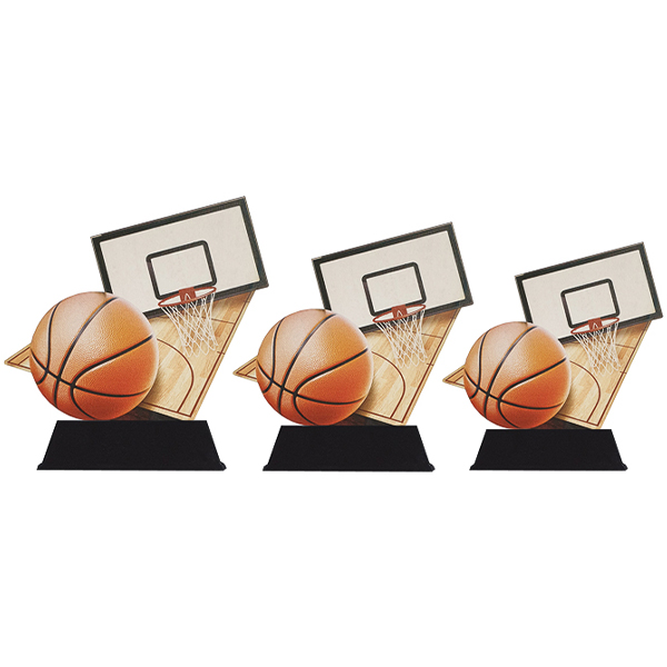 wood trophy Basketball - Image 2