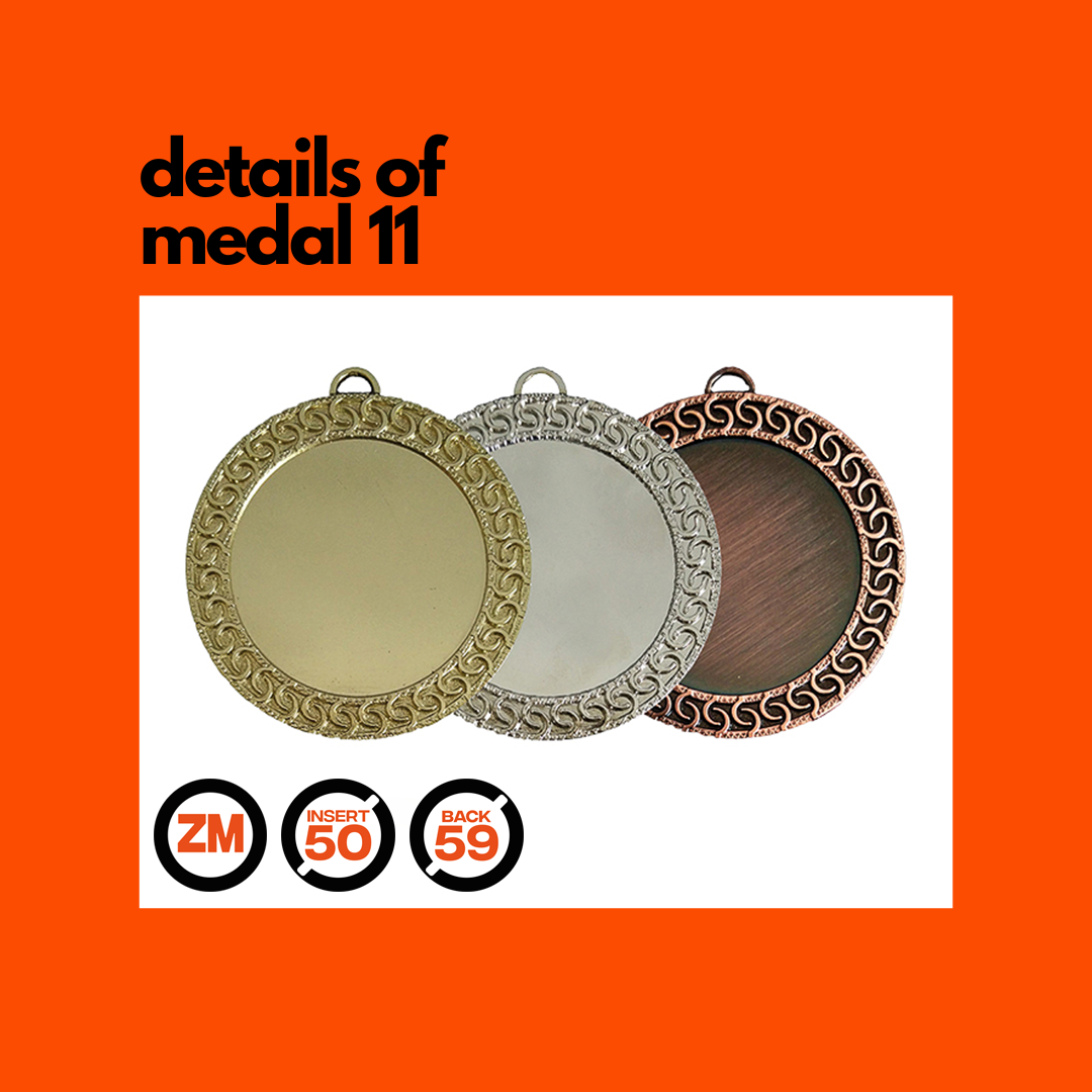 Medal 11 zamac 70mm - Image 3