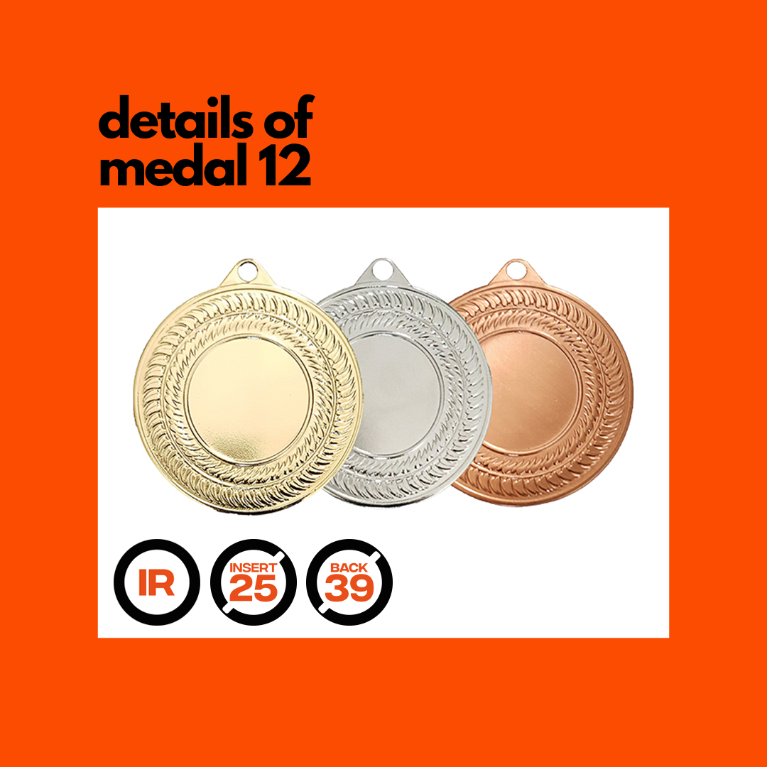 Medal 12 iron 50mm - Image 3