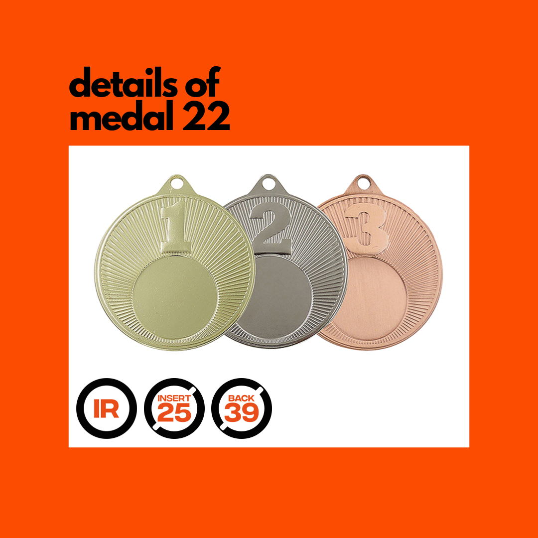 Medal 22 iron 50mm - Image 3