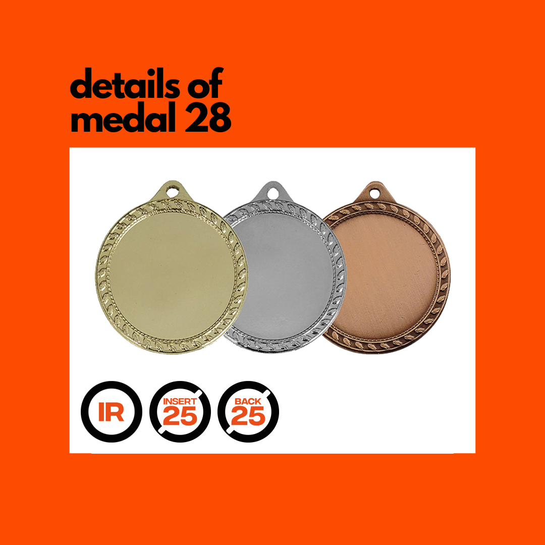 Medal 28 iron 32mm - Image 3