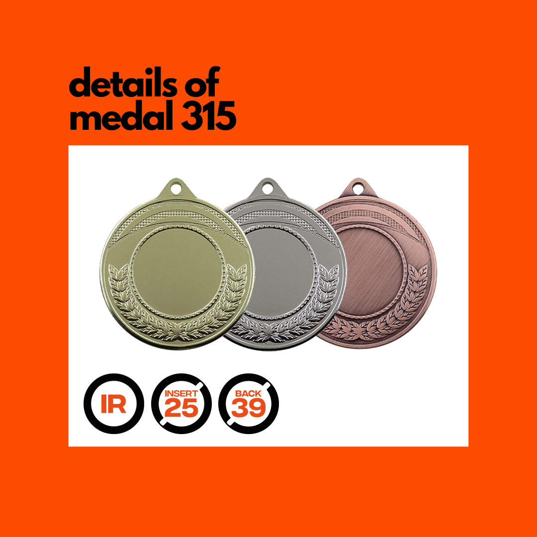 Medal 315 iron 45mm - Image 3