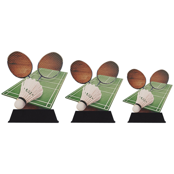 wood trophy Badminton - Image 2